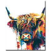 Painting by Numbers Scottish Highland Cattle Shipping from DE